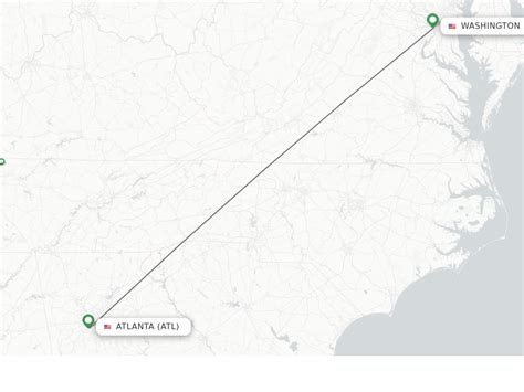 cheapest flight from atlanta to washington dc area